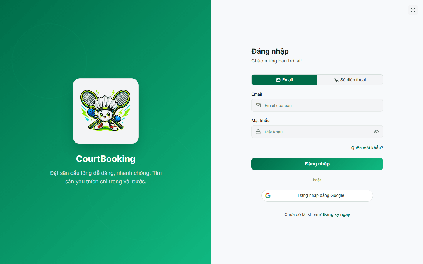Badminton Court Management System preview
