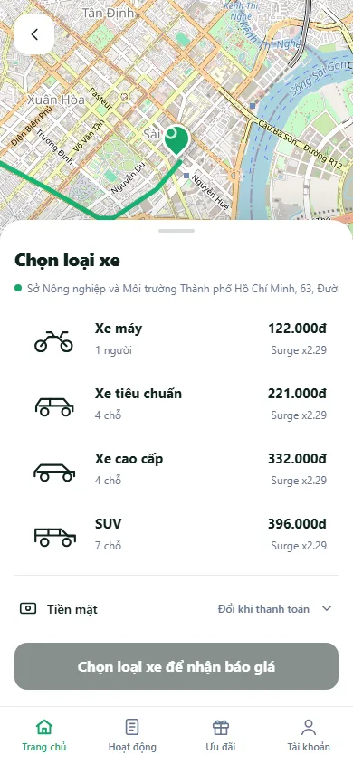 CAB — Ride Booking System 3
